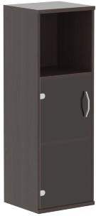 Шкаф колонка с малой стеклянной дверью СУ-2.2 Венге Магия 406х365х1200