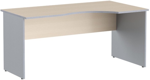 Стол криволинейный СА-1Пр Беларусь Клен/Металлик 1600*900(720)*755 IMAGO