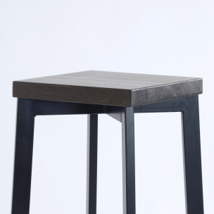 Кресло барное Barneo N-309 Дежавю шпон массив